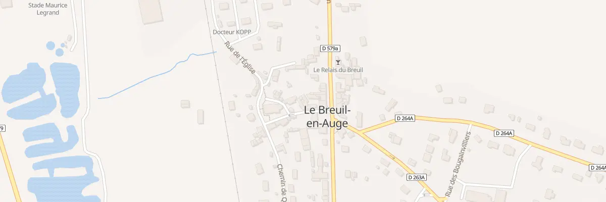 Plan du 5168 Rue de l’Église au Breuil-en-Auge