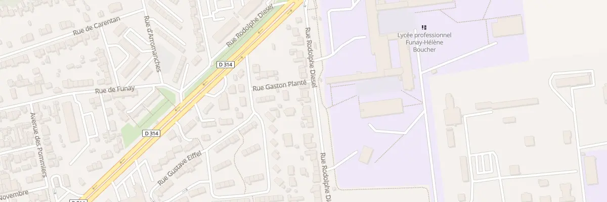Plan du 53 Rue Rodolphe Diesel au Mans