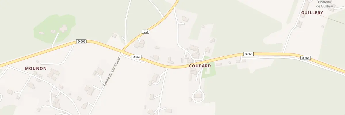 Plan du 25 Coupard à Pompiey