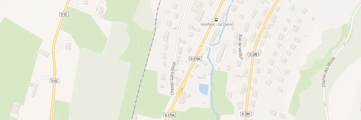 Plan du 74 Crs Albert Manuel à Honfleur