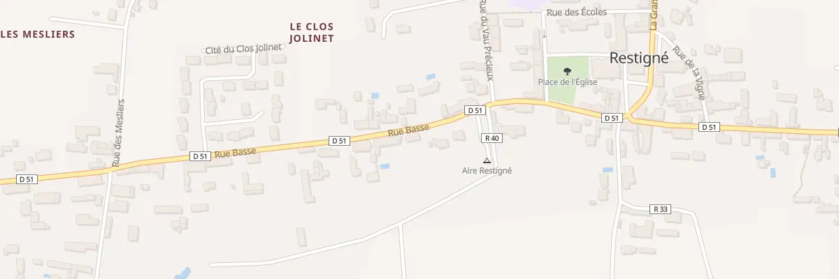Plan du 17 Rue Basse à Restigné