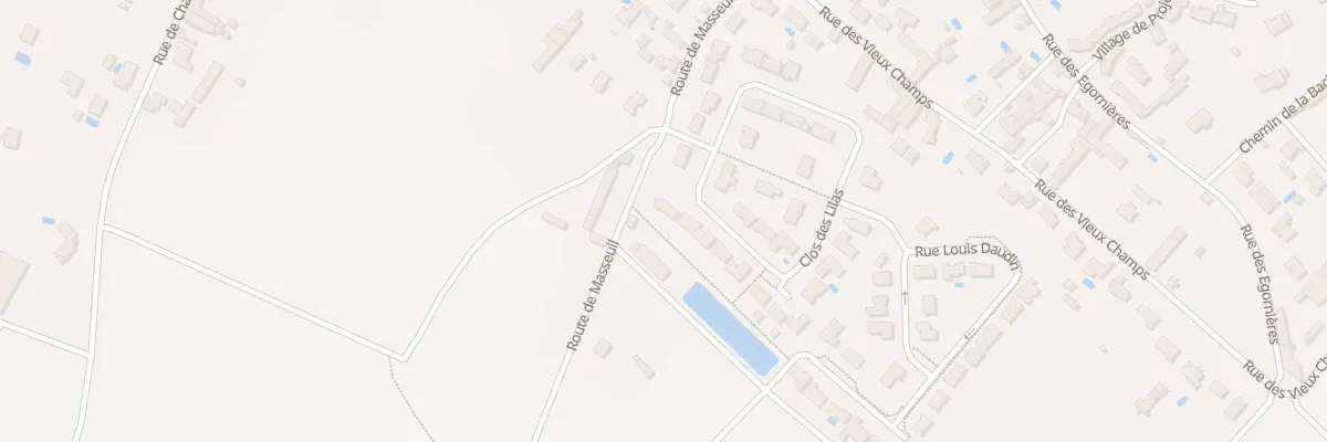 Plan du 6 Rue du Clos des Lilas à Cissé