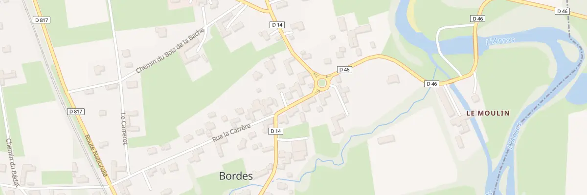 Plan du 27 Rte des Pyrenées à Bordes