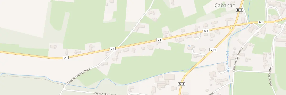 Plan du 12 Rte du Pays des Coteaux à Cabanac