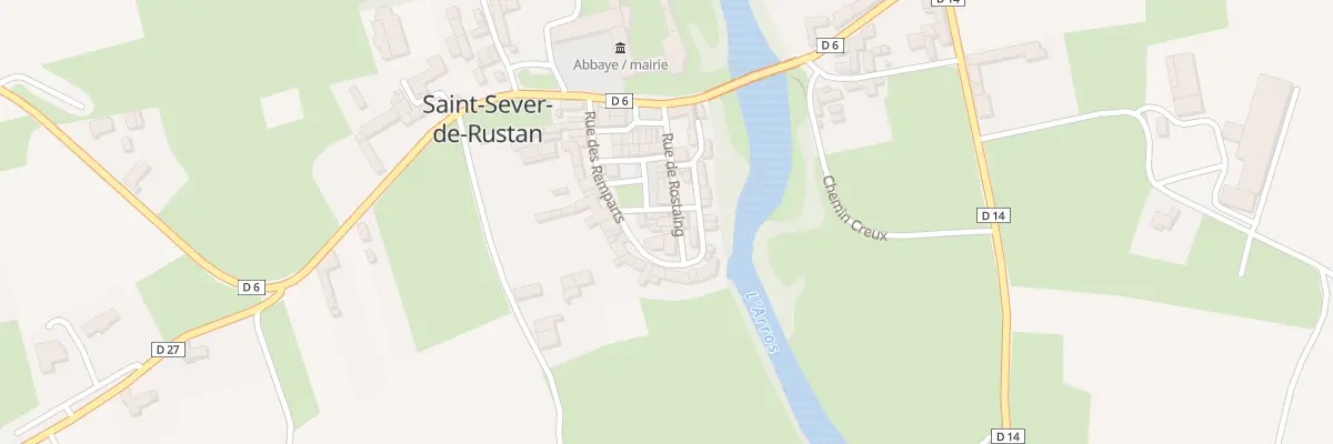 Plan du 10 Rue de Rostaing à Saint-Sever-de-Rustan