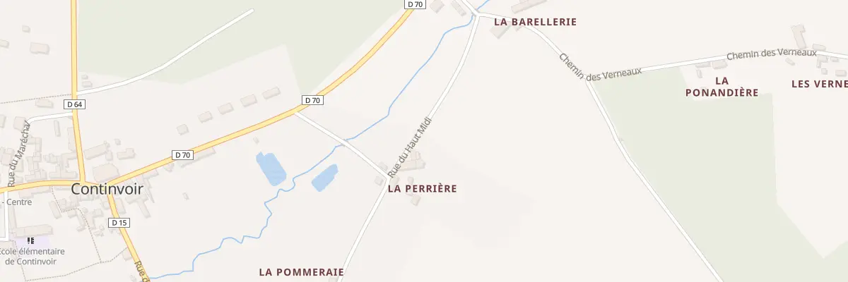 Plan du 148 La Perriere à Continvoir