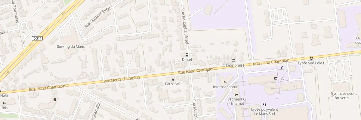 Plan du 123 Rue Henri Champion au Mans