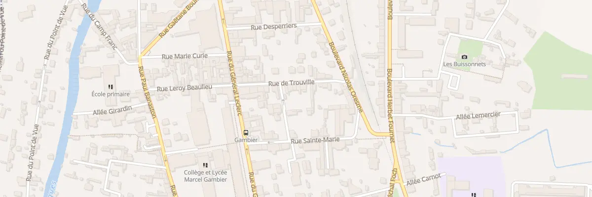 Plan du 9A Rue de Trouville à Lisieux