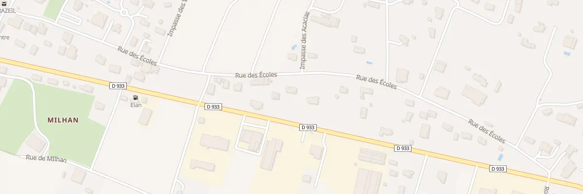 Plan du 524 Rue des Écoles à Virazeil