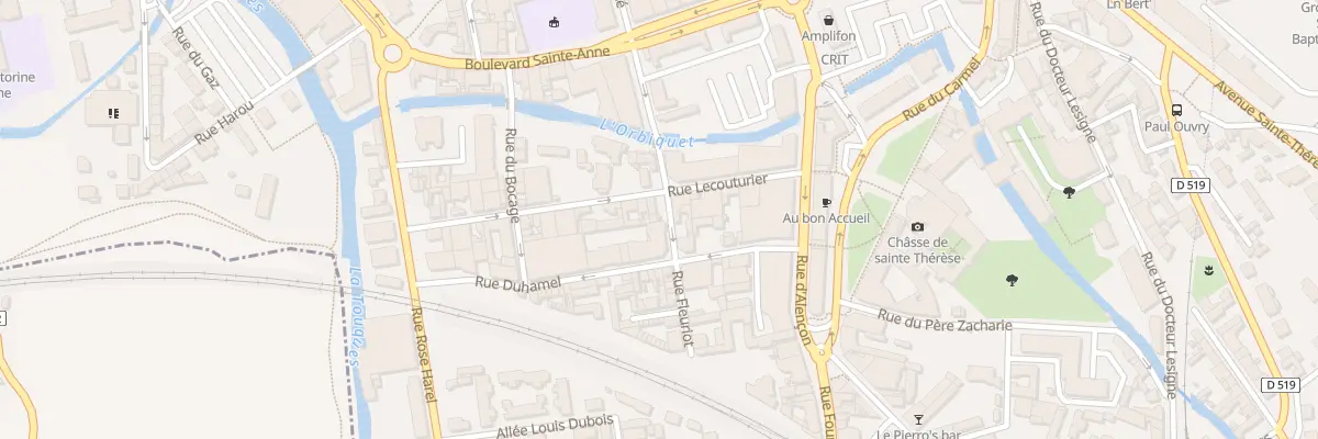 Plan du 10 Rue Fleuriot à Lisieux