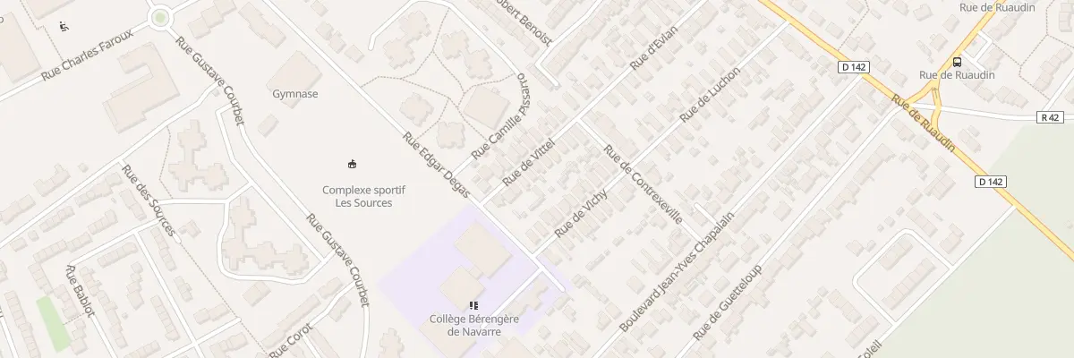 Plan du 13 Rue de Vittel au Mans