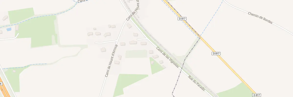 Plan du 4 Cami de Las Vignolas à Bordes