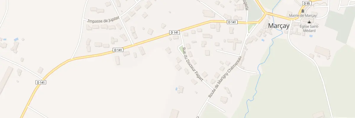 Plan du 7 Rue du Docteur Fagart à Marçay