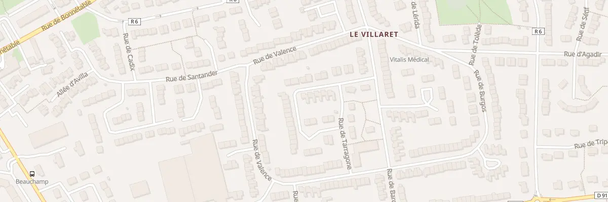 Plan du 9 Rue de Tarrasa au Mans