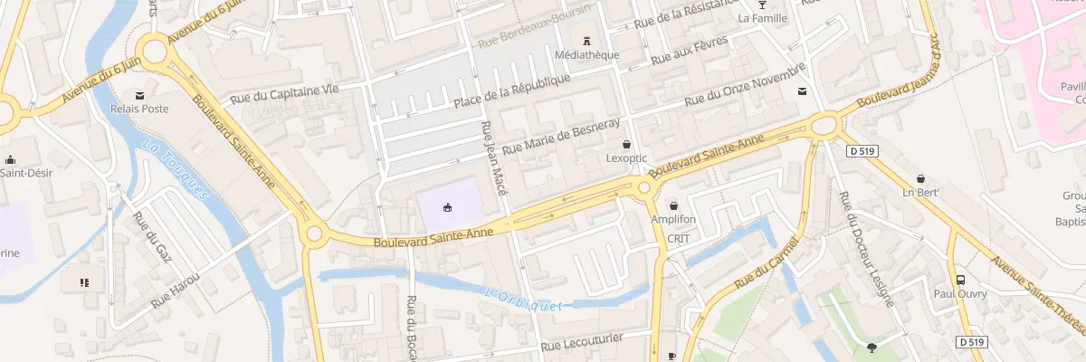 Plan du 44 Bd Sainte-Anne à Lisieux