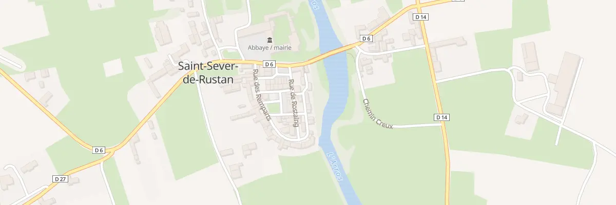 Plan du 3 Rue des Tisserands à Saint-Sever-de-Rustan