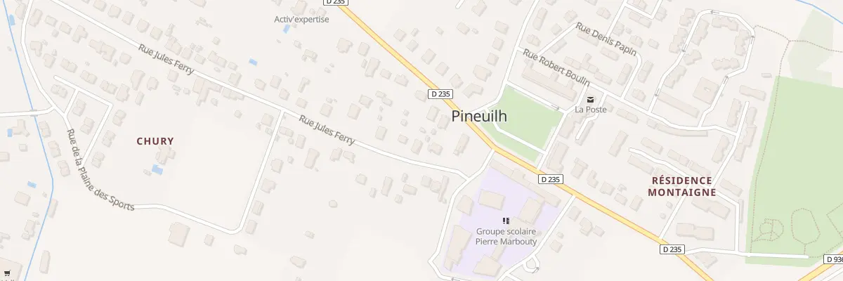 Plan du 64 Rue Jules Ferry à Pineuilh
