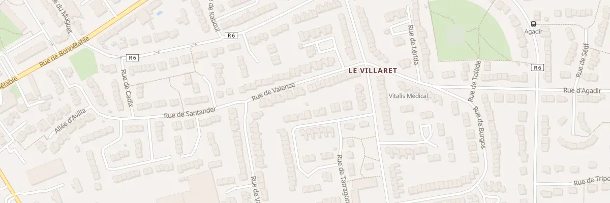 Plan du 25 Rue de Valence au Mans