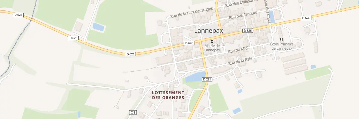 Plan du 72 Rue des Legendes à Lannepax