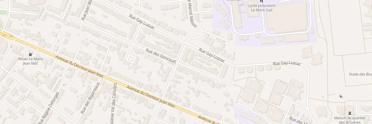 Plan du 20 Rue des Deux Ormeaux au Mans