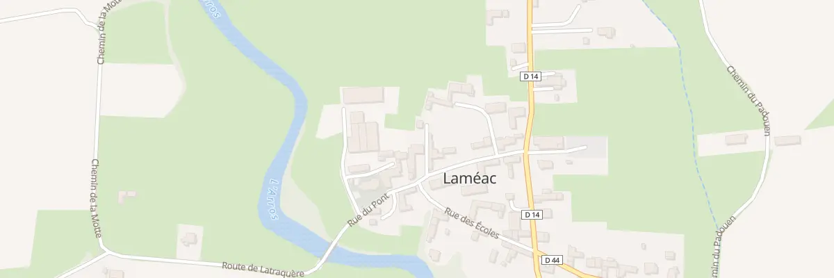Plan du 12 Rue du Pont à Laméac