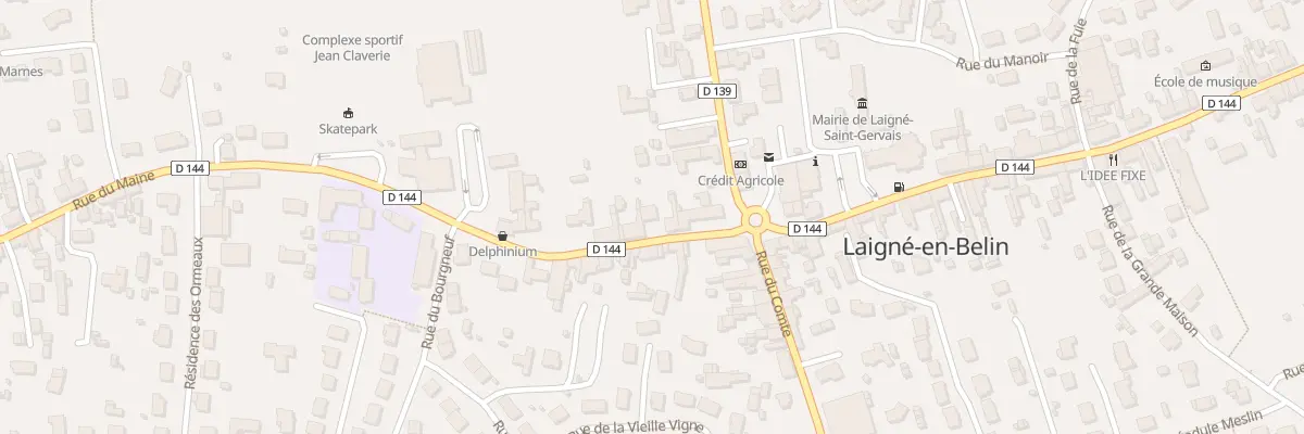 Plan du 12 Rue des Freres Bailleul à Laigné-Saint-Gervais