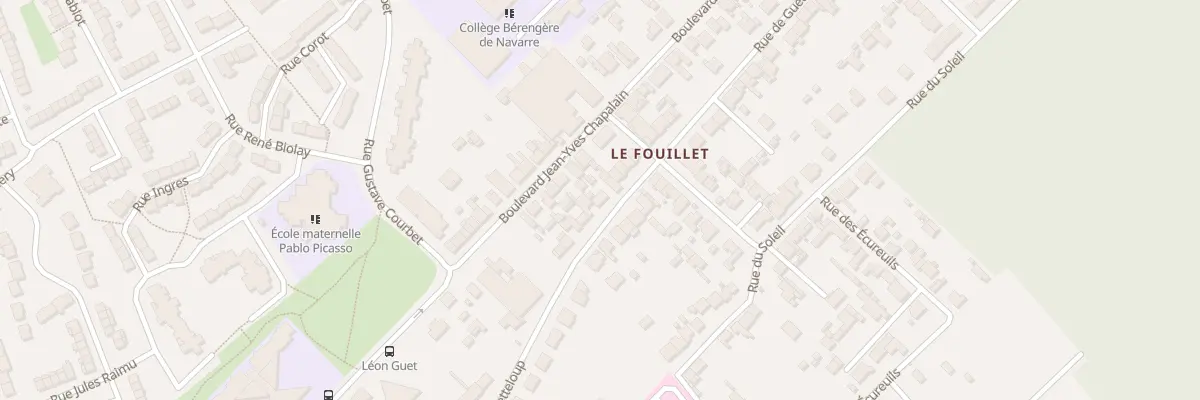 Plan du 107B Rue de Guetteloup au Mans