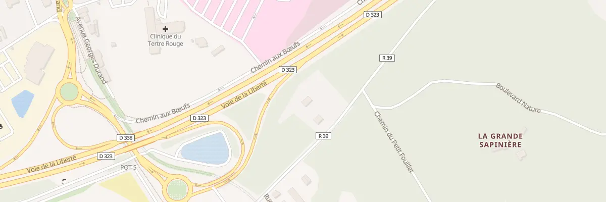 Plan du 25B Che aux Boeufs au Mans