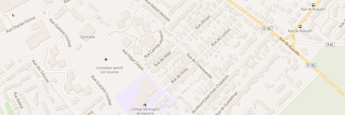 Plan du 7 Rue de Vittel au Mans