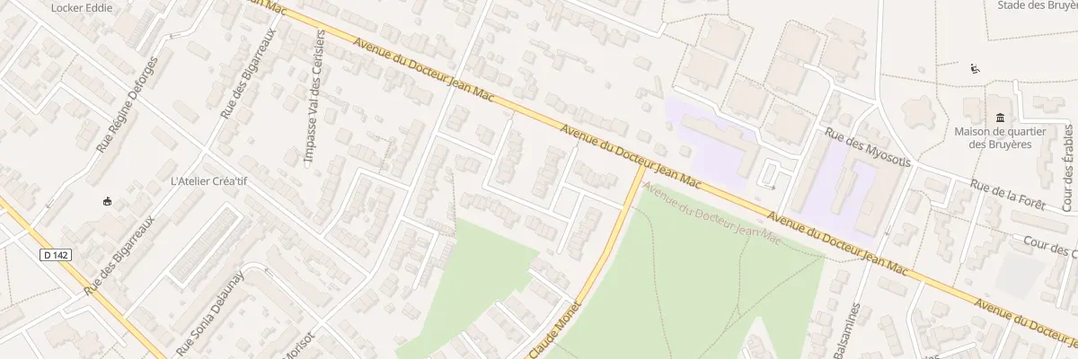 Plan du 25 Rue Nicolas Poussin au Mans