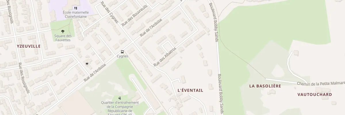 Plan du 12 Rue des Albatros au Mans