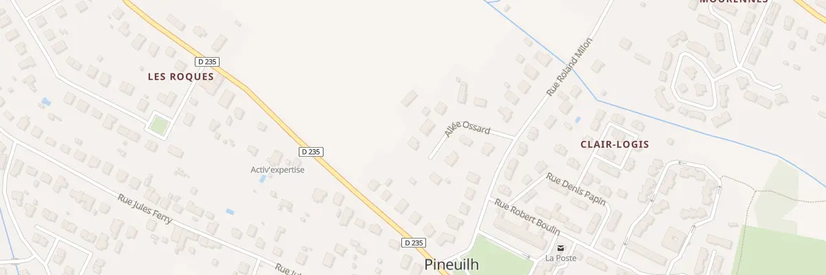 Plan du 6 All Ossard à Pineuilh