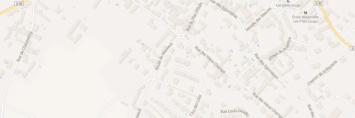 Plan du 42 Rue du Clos des Lilas à Cissé