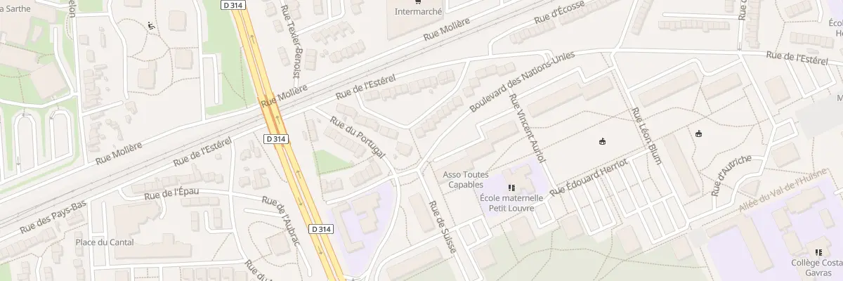 Plan du 14 Rue de Malte au Mans