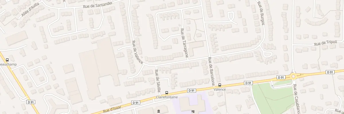 Plan du 91 Rue de Valence au Mans