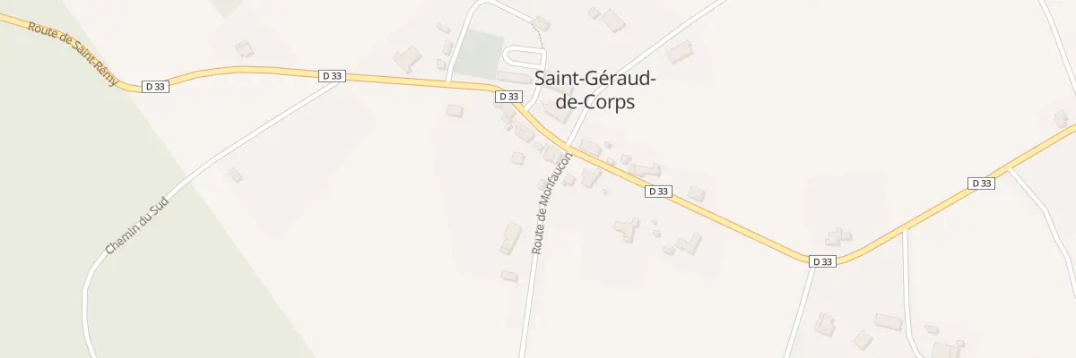 Plan du 22 Rte de Monfaucon à Saint-Géraud-de-Corps