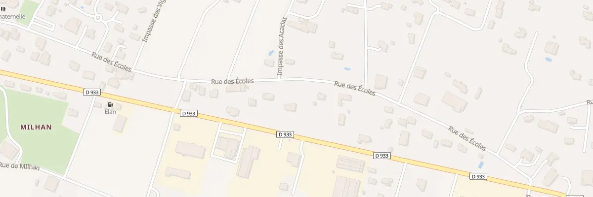 Plan du 576 Rue des Écoles à Virazeil