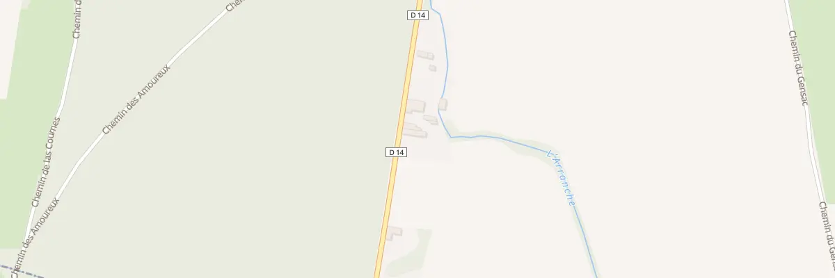Plan du 54 Rte du Val d’Arros à Cabanac