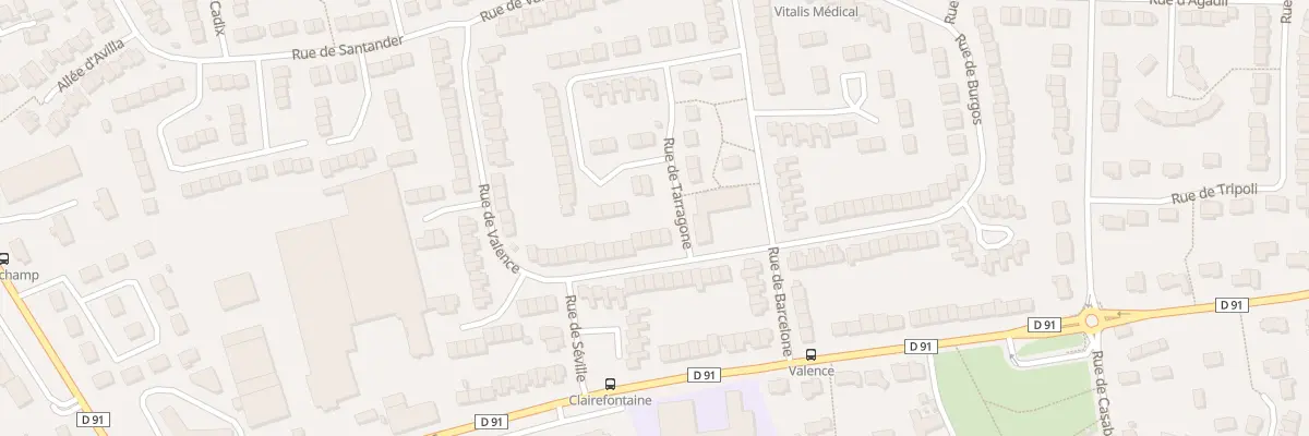 Plan du 97 Rue de Valence au Mans