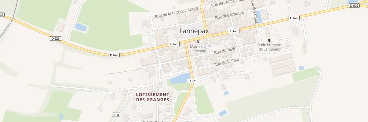 Plan du 11 Rue des Legendes à Lannepax