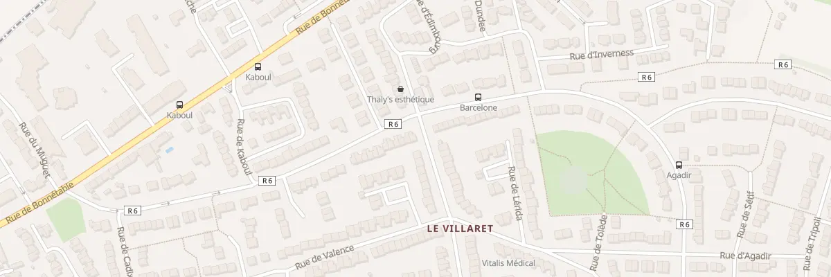 Plan du 92 Rue du Villaret au Mans