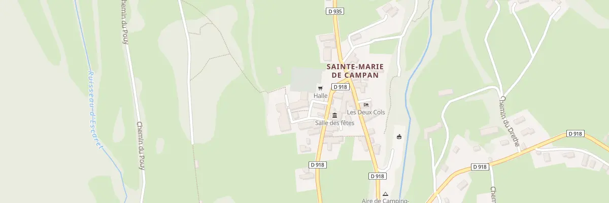 Plan du 2 Pl Eugène Christophe. à Campan