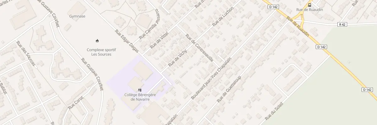 Plan du 9 Rue de Vichy au Mans