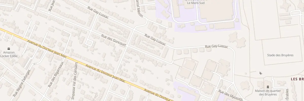 Plan du 115 Rue des Goncourt au Mans