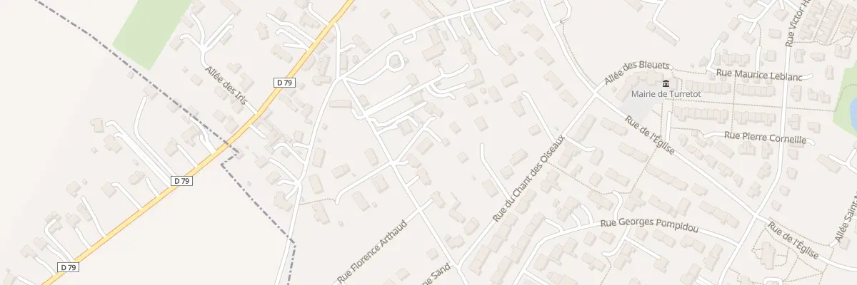 Plan du 17C Rue de la Vallée à Turretot