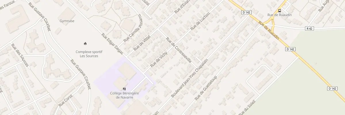 Plan du 5 Rue de Vichy au Mans