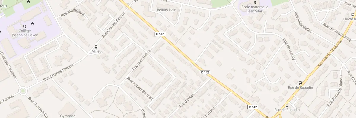 Plan du 306 Rue de Ruaudin au Mans