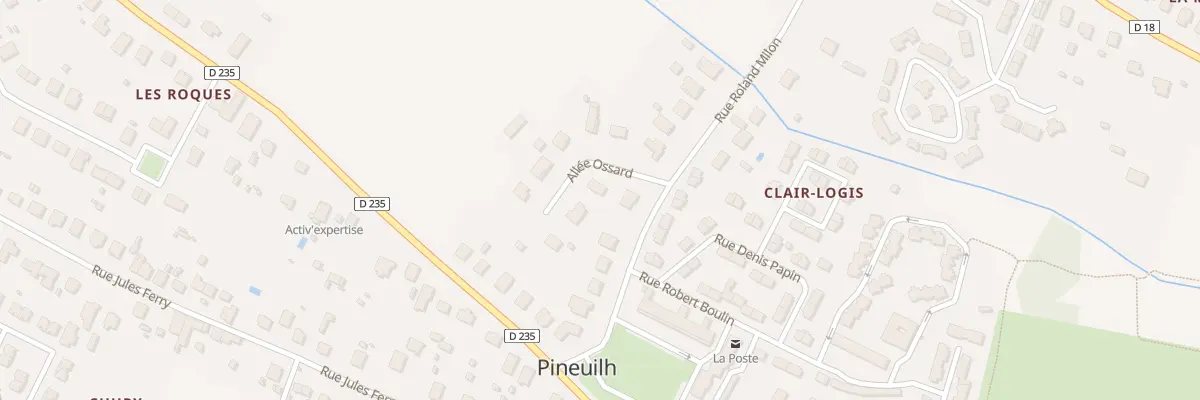 Plan du 9 All Ossard à Pineuilh