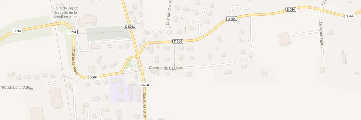 Plan du 3 Che du Calvaire au Breuil-en-Auge
