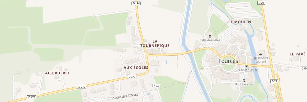 Plan du 5086 A la Tournepique à Fourcès